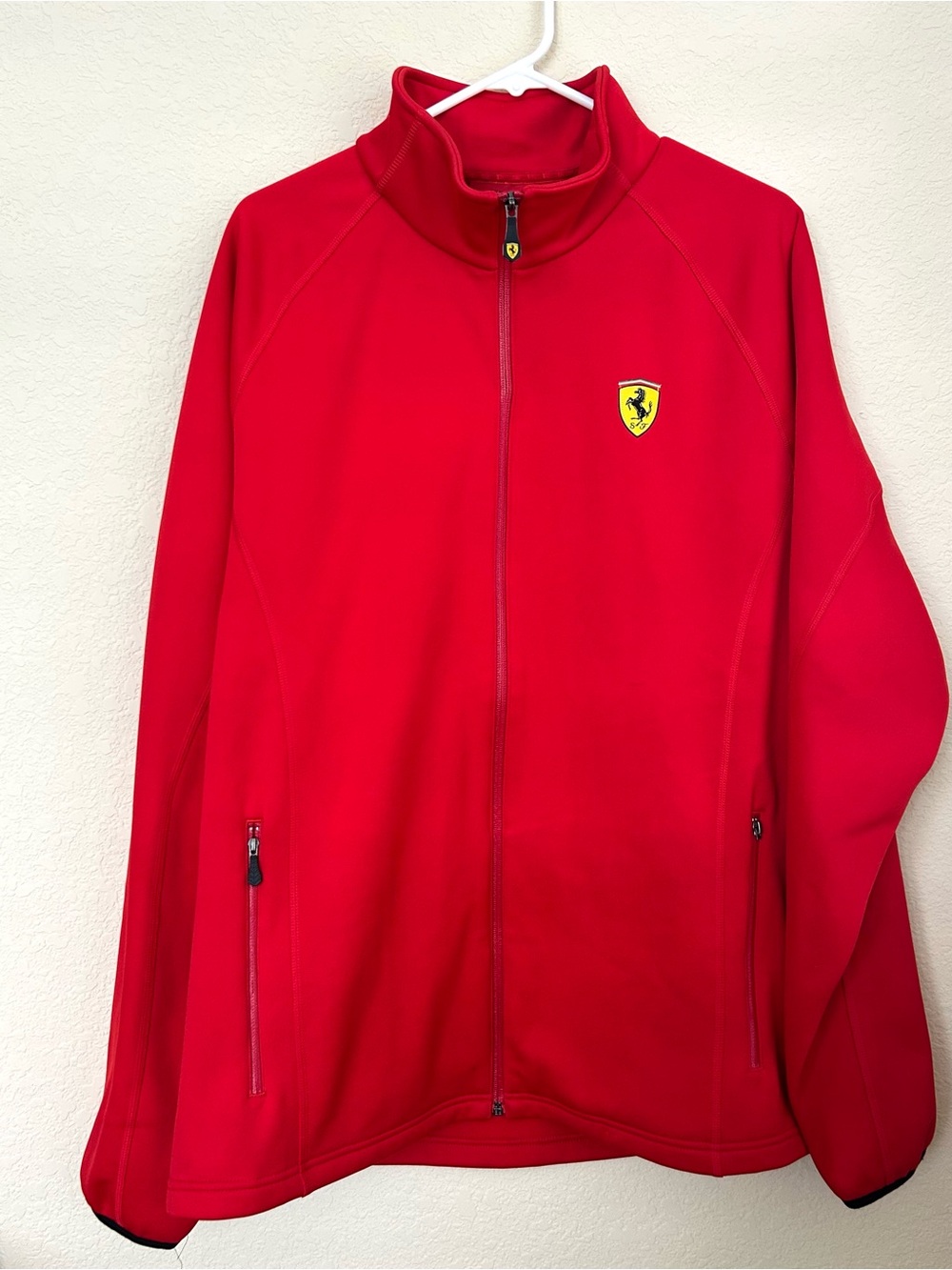 Ferrari Full Zip Jacket Mens XL Red Inner Fleece Official Licensed F1 Racing